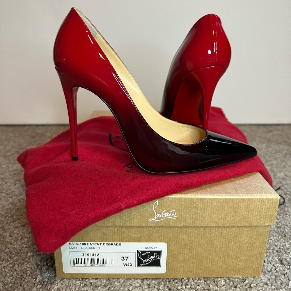 Christian Louboutin patent leather,  Women's Size: 7 | US7, IT37